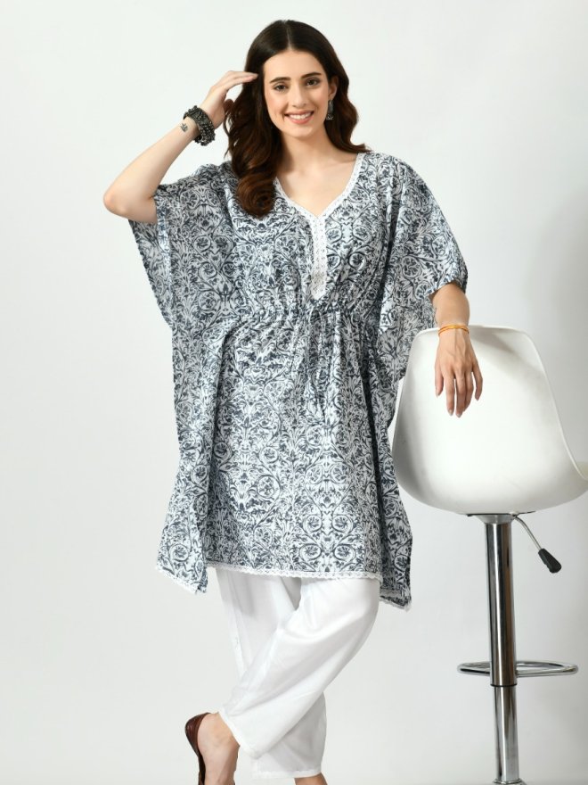 Floral Printed Kaftan